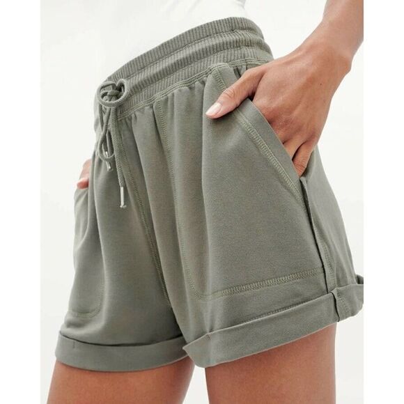 Splendid Women's Shorts Olive Size Small NEW ECO SUPERSOFT BLOOM SHORT NWT Army - Picture 3 of 8